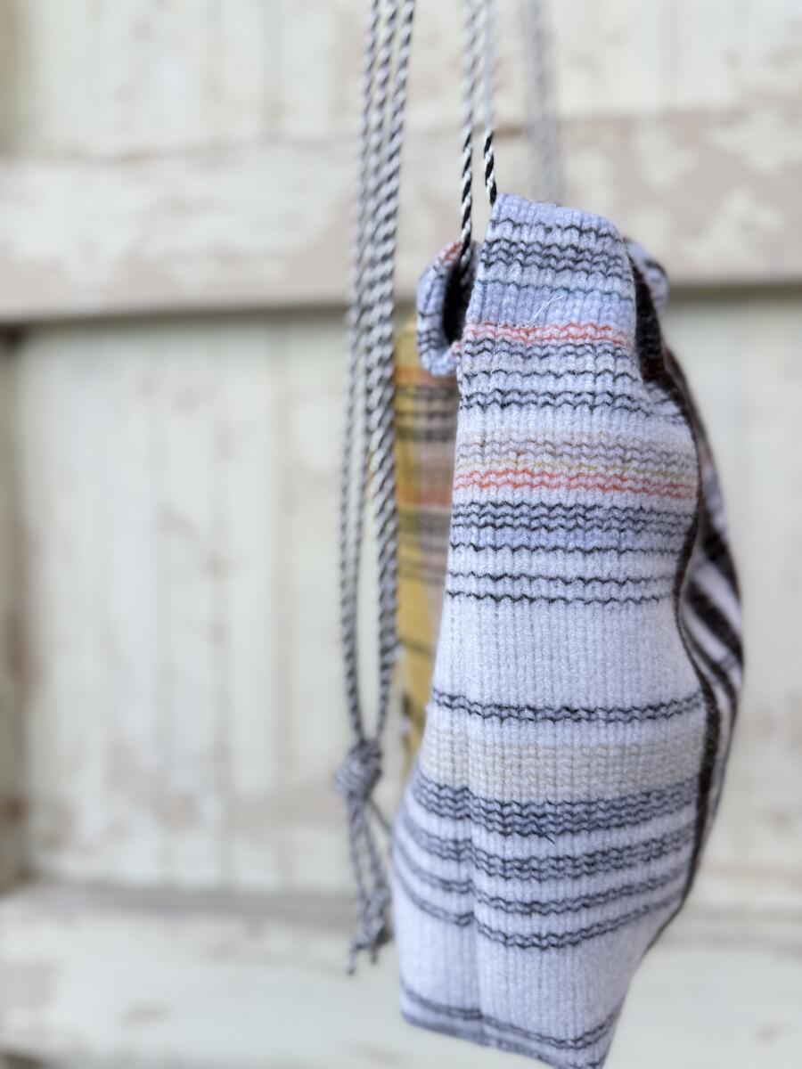 Secchiello righe miste verticali