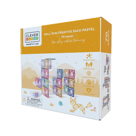 Ball Run Creative Pack Pastel 70 pieces - Pista delle biglie