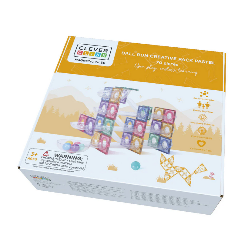 Ball Run Creative Pack Pastel 70 pieces - Pista delle biglie
