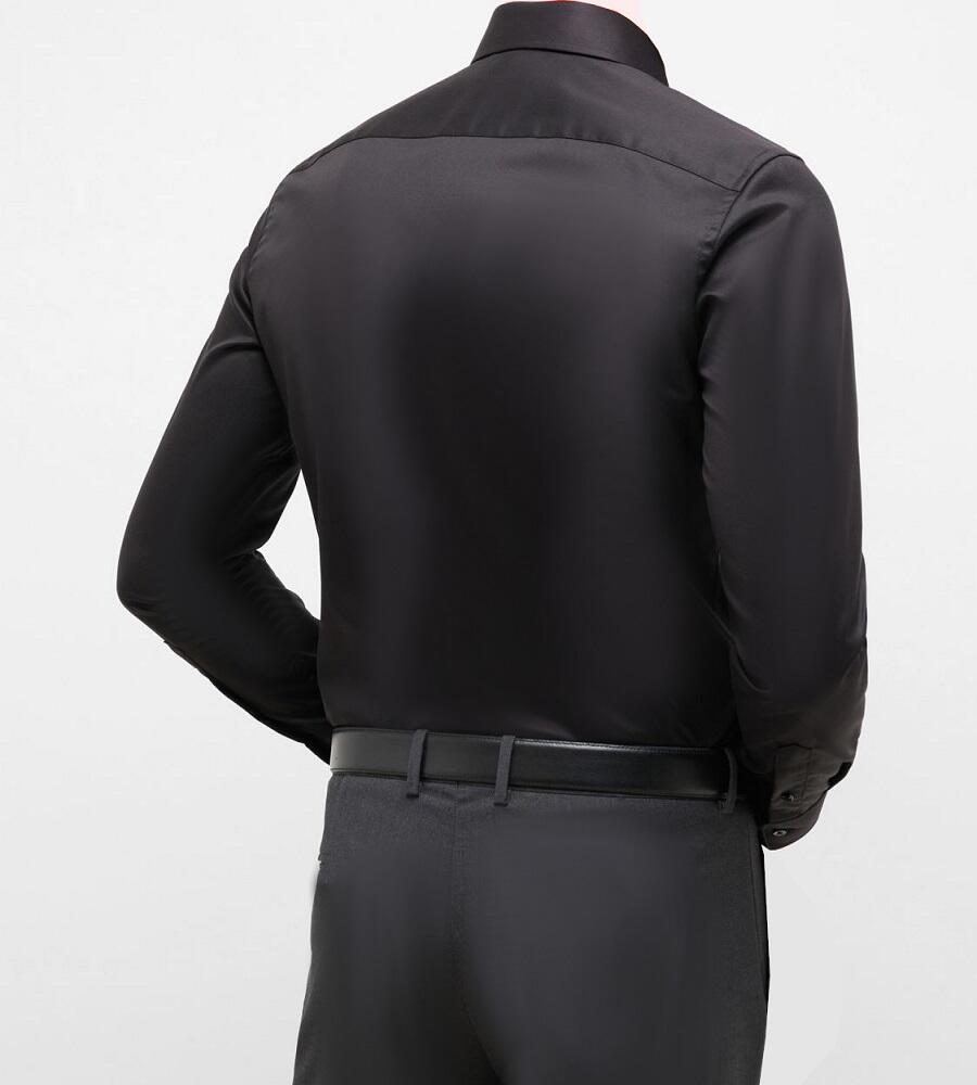 Slim fit dance shirt in stretch technical Lycra fabric 9-0013