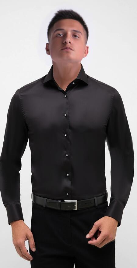 Camicia da ballo versione slim-fit in tessuto tecnico elastico di lycra 9-0013