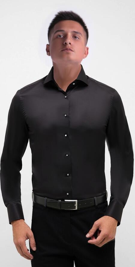 Camicia da ballo versione slim-fit in tessuto tecnico elastico di lycra 9-0013