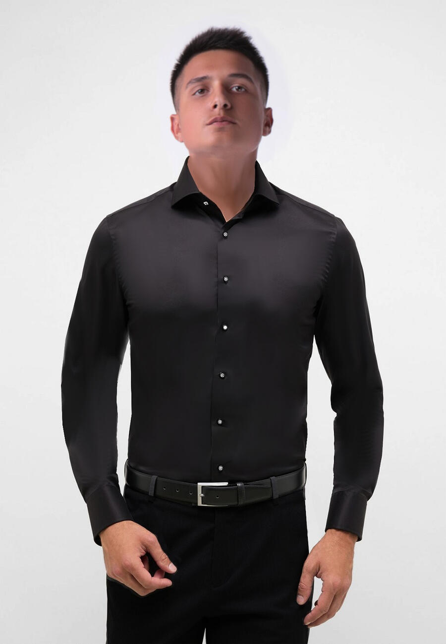 Camicia da ballo versione slim-fit in tessuto tecnico elastico di lycra 9-0013