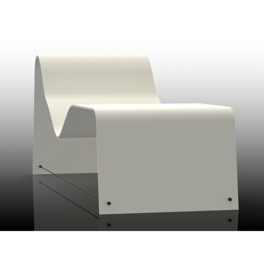 Chaise longue in Corian