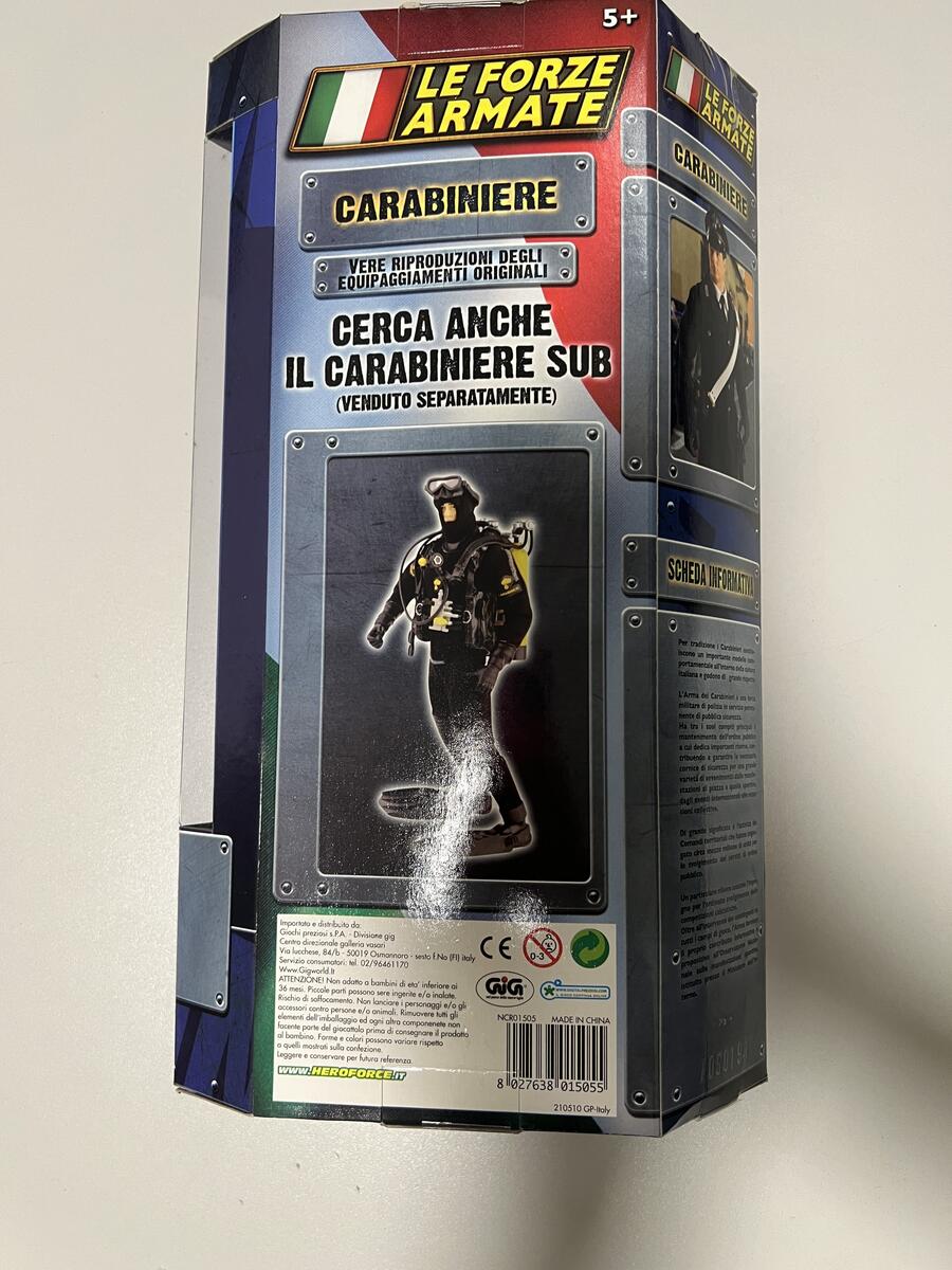 Le Forze Armate Carabiniere Action Figure 25cm - Gig - 01505 - 5+
