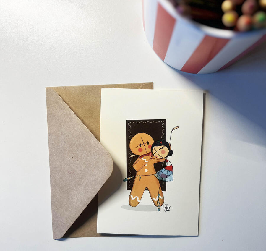 Biglietto Natalizio- Ginger bread