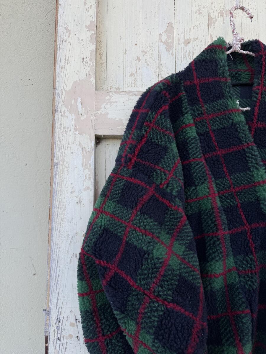 Kimono teddy quadri verdi