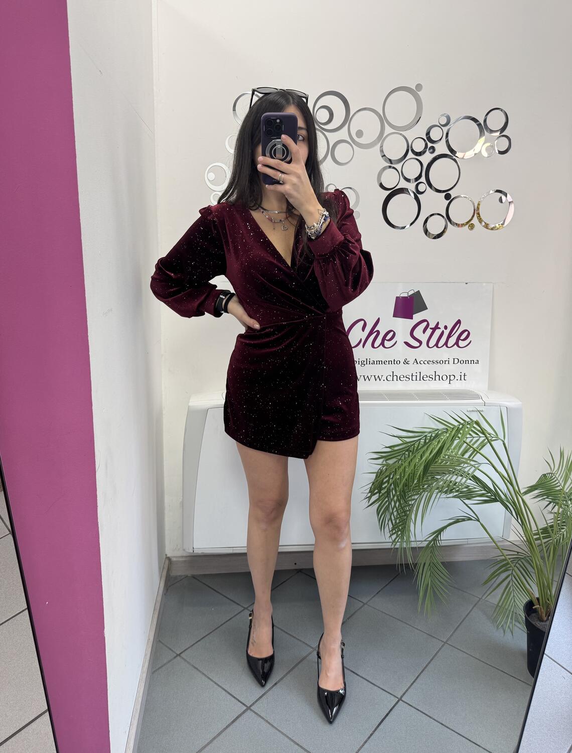 NOVITÀ Tutina in velluto brillantini 