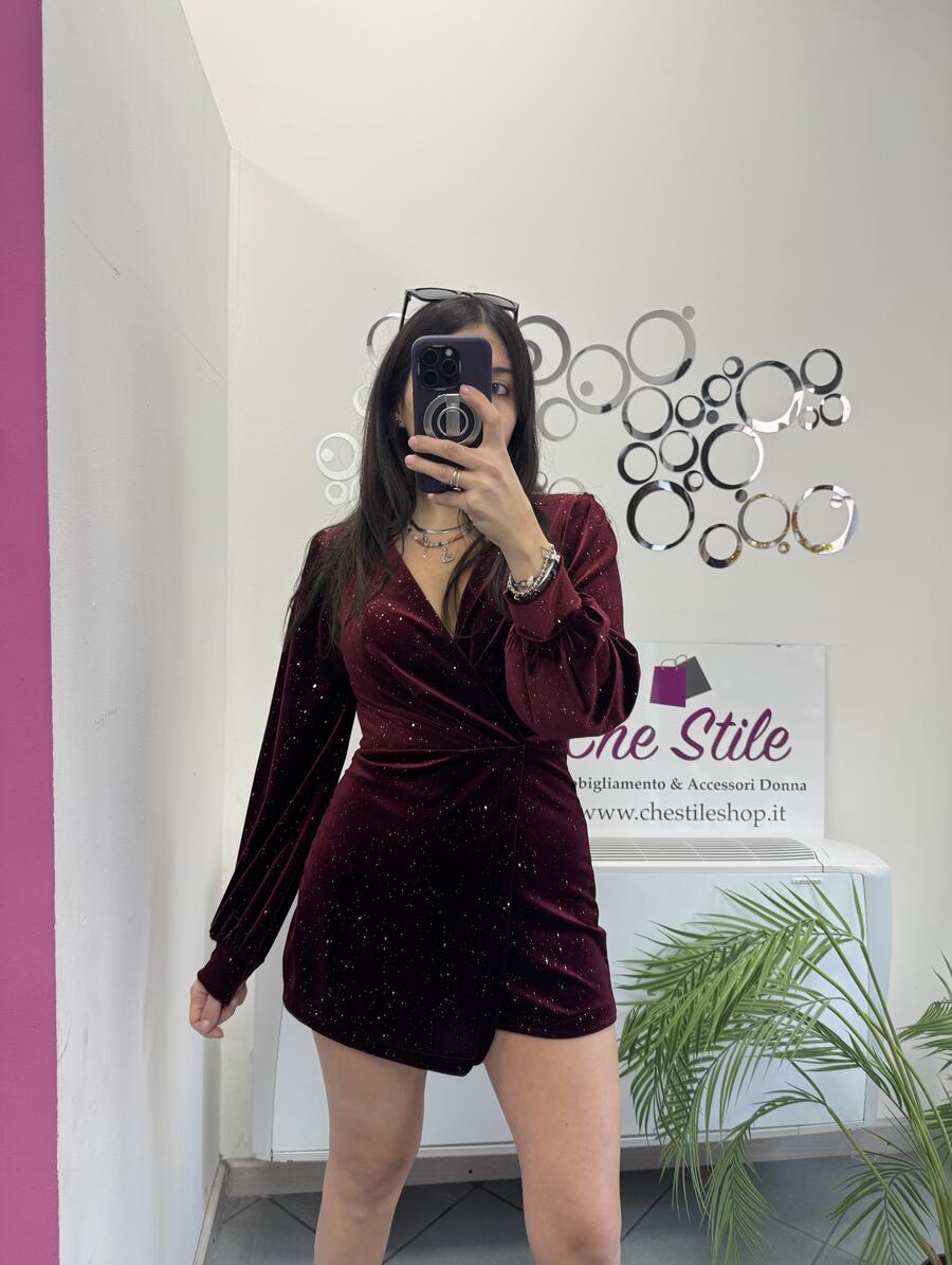 NOVITÀ Tutina in velluto brillantini 