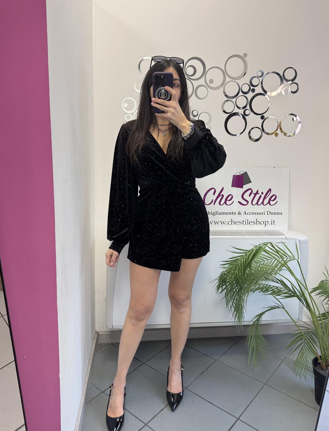 NOVITÀ Tutina in velluto brillantini 