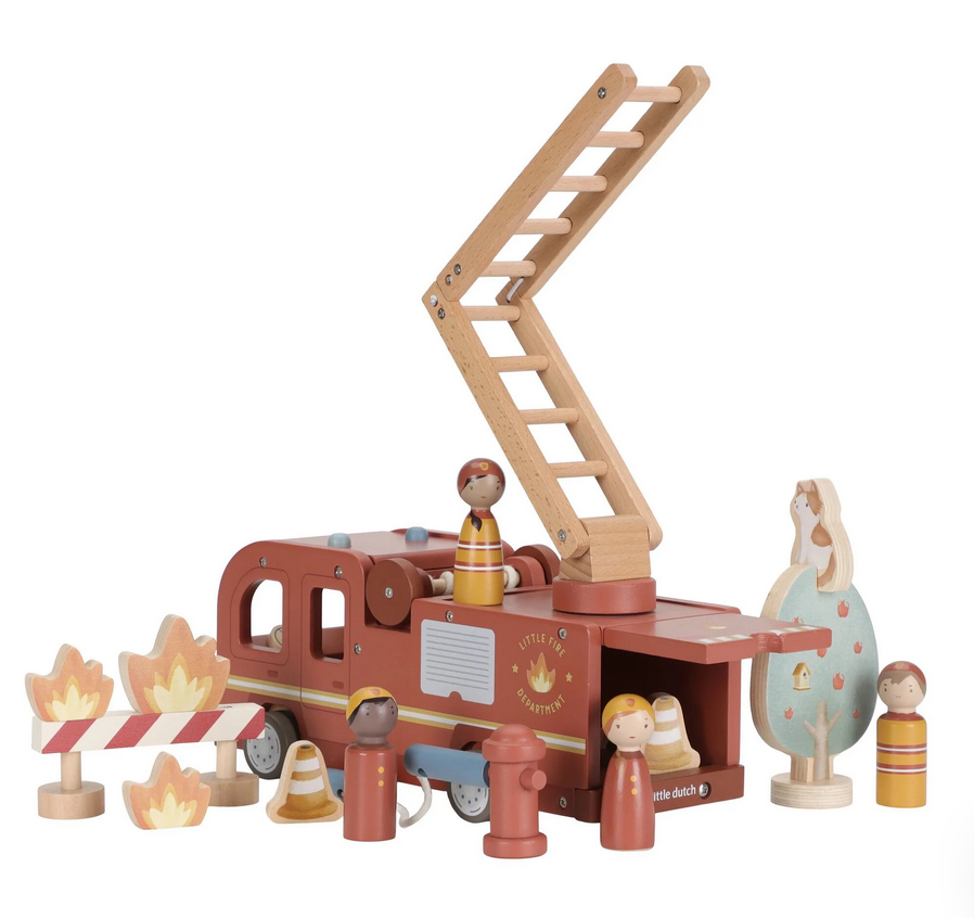 Grande camion dei pompieri