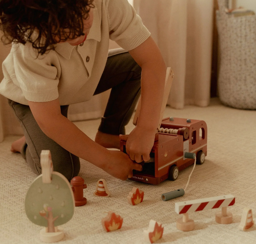 Grande camion dei pompieri