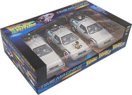 Trilogia Delorean Back to the Future 1-2-3 da collezione - Welly - 23375