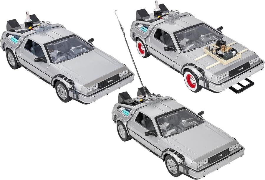 Trilogia Delorean Back to the Future 1-2-3 da collezione - Welly - 23375