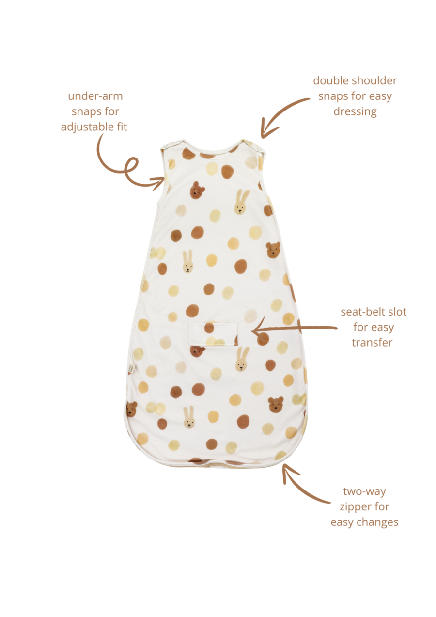 Sacco a pelo per neonati con fodera in lana merino 