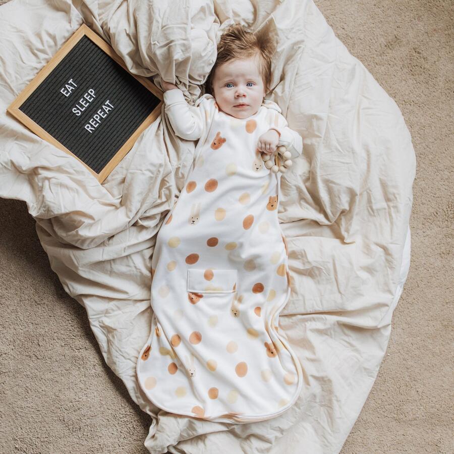 Sacco a pelo per neonati con fodera in lana merino 