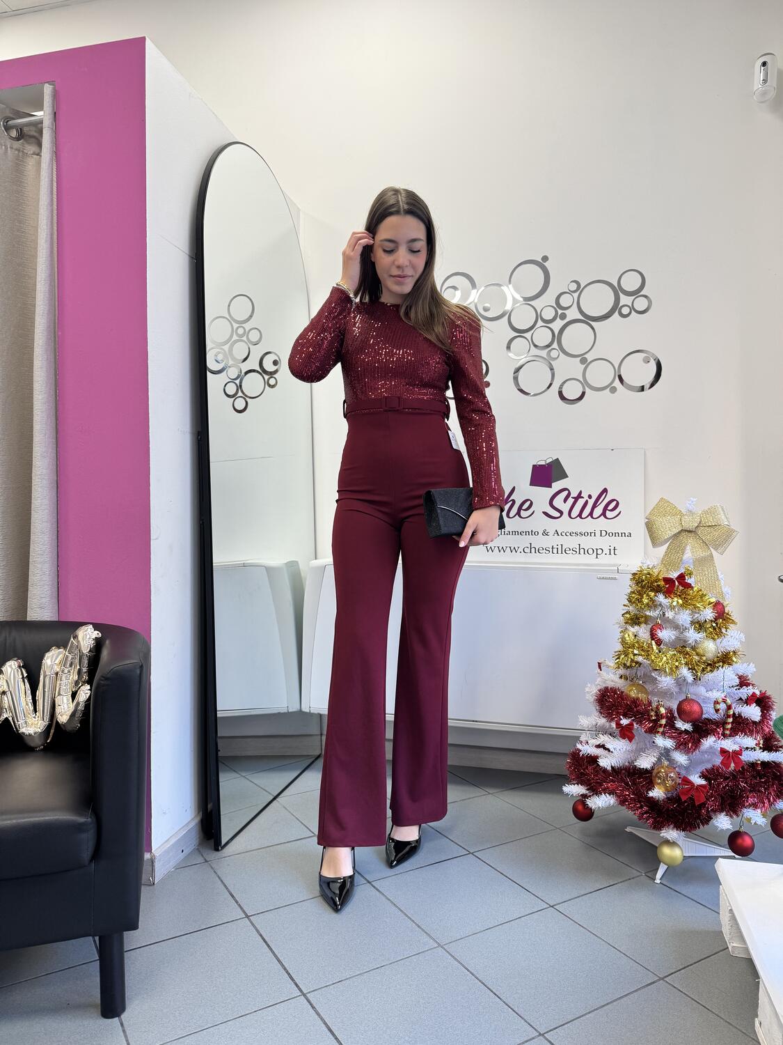 NOVITÀ Jumpsuit con parte superiore in paillettes