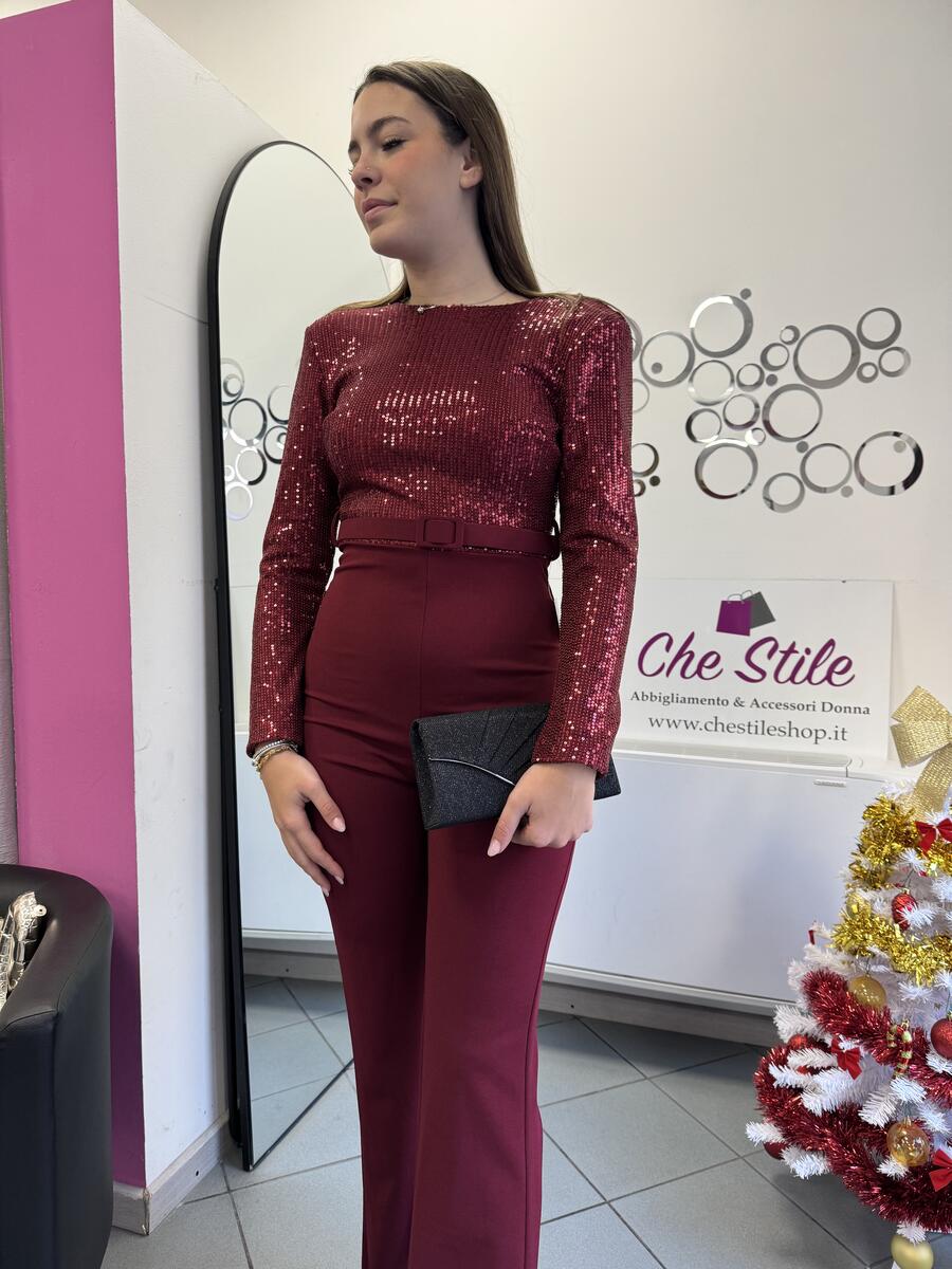 NOVITÀ Jumpsuit con parte superiore in paillettes
