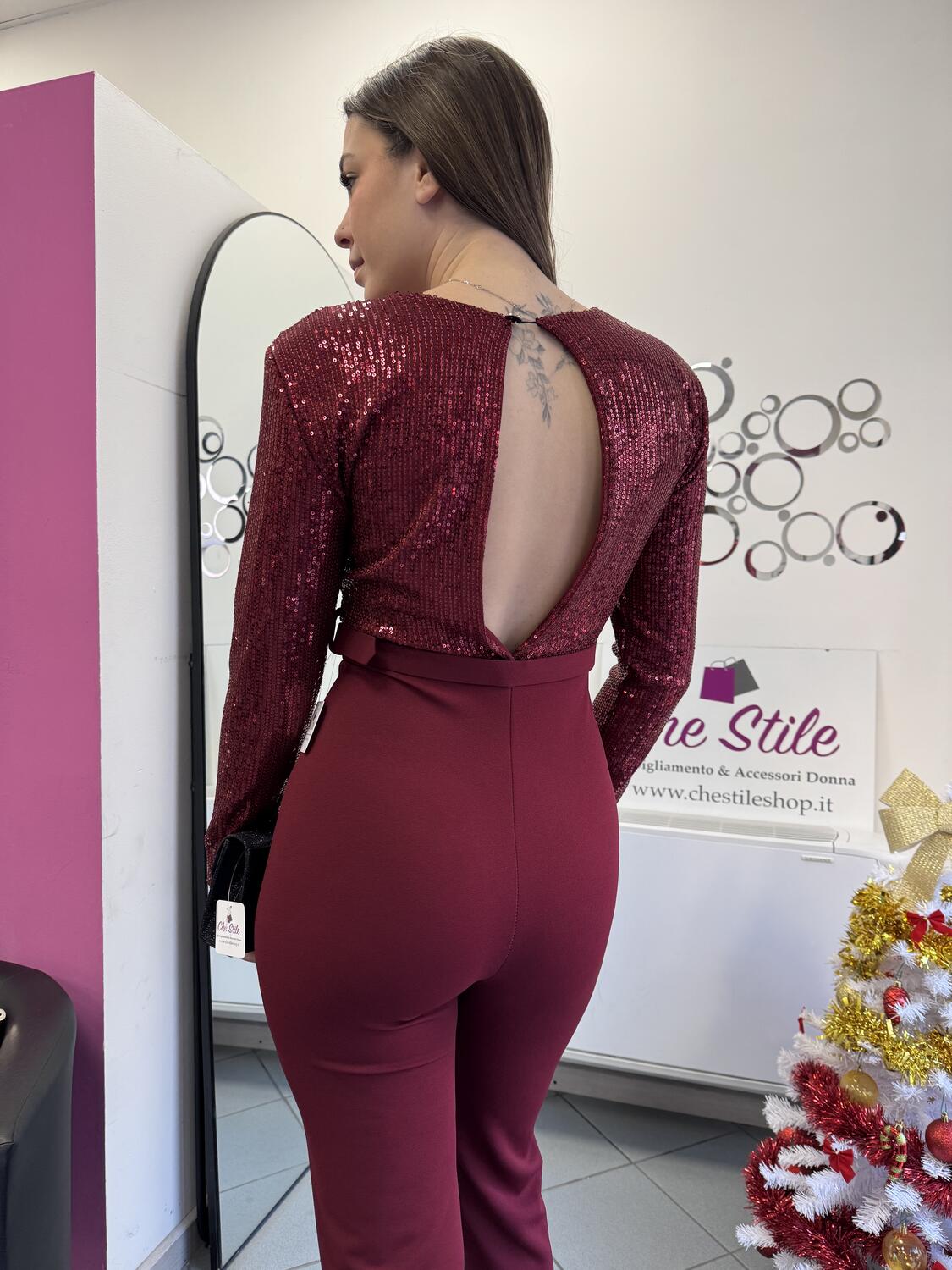 NOVITÀ Jumpsuit con parte superiore in paillettes