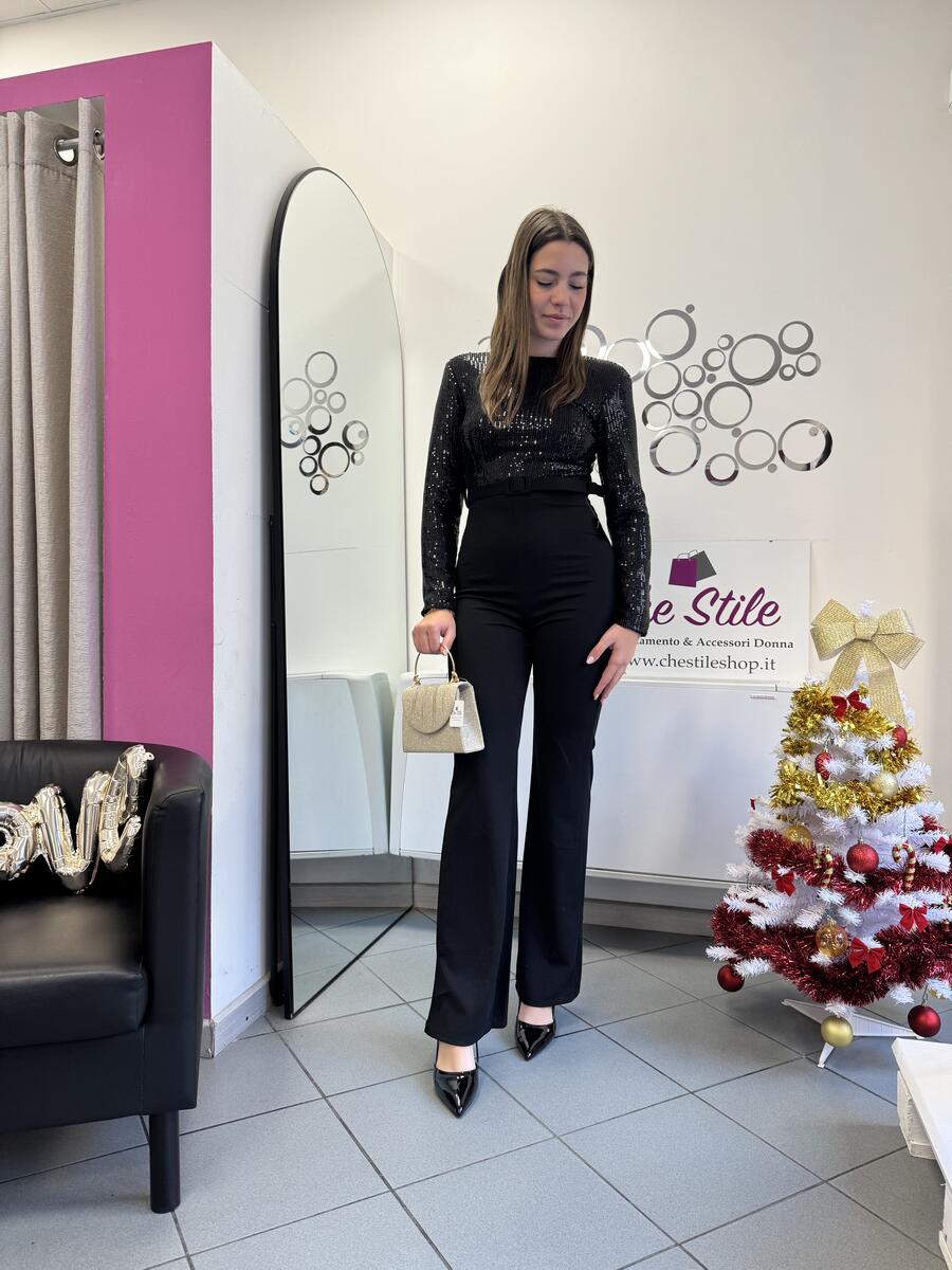 NOVITÀ Jumpsuit con parte superiore in paillettes