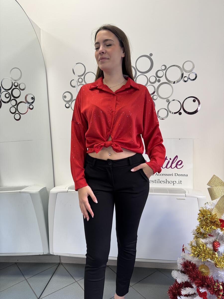 NOVITÀ Camicia morbida brillantinata