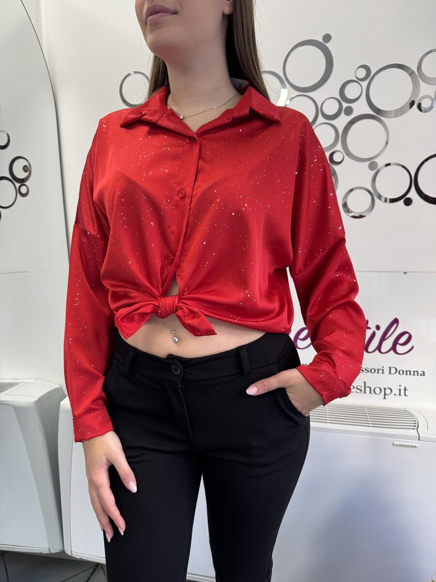 NOVITÀ Camicia morbida brillantinata