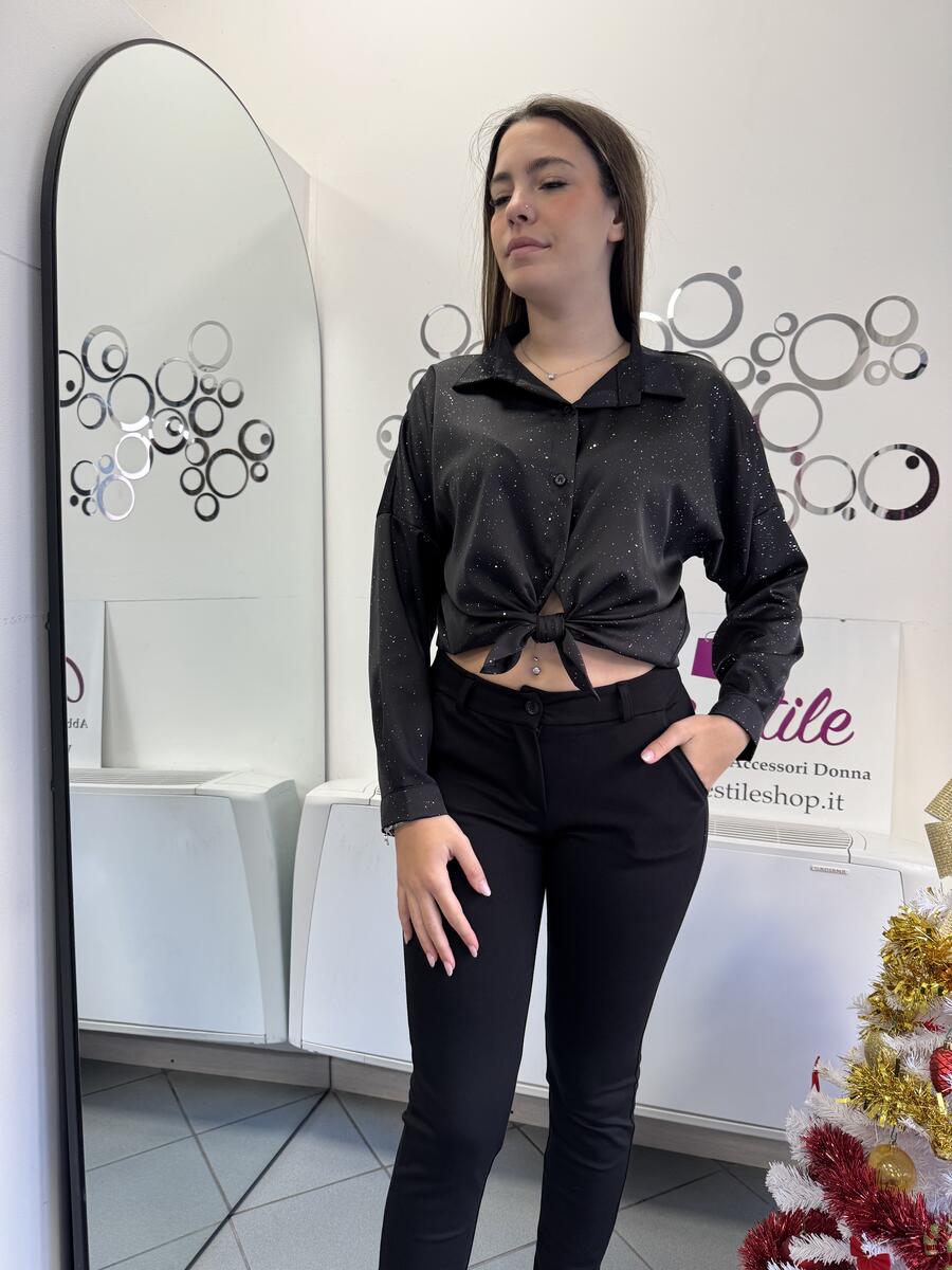 NOVITÀ Camicia morbida brillantinata