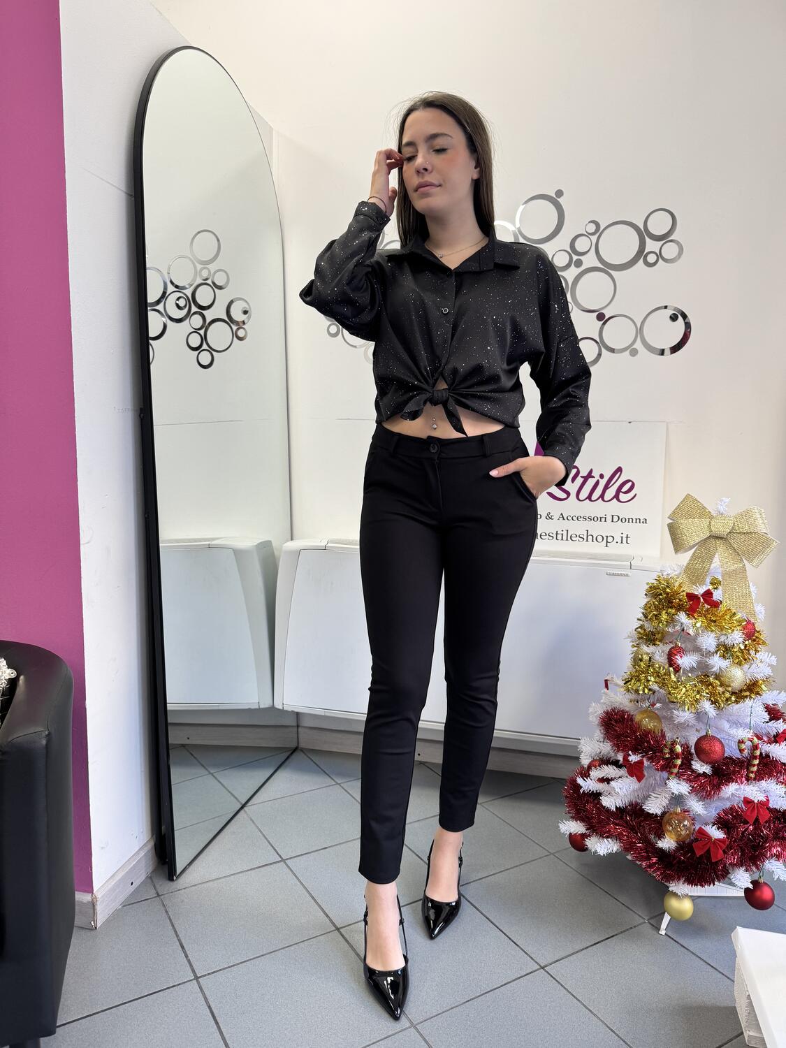 NOVITÀ Camicia morbida brillantinata