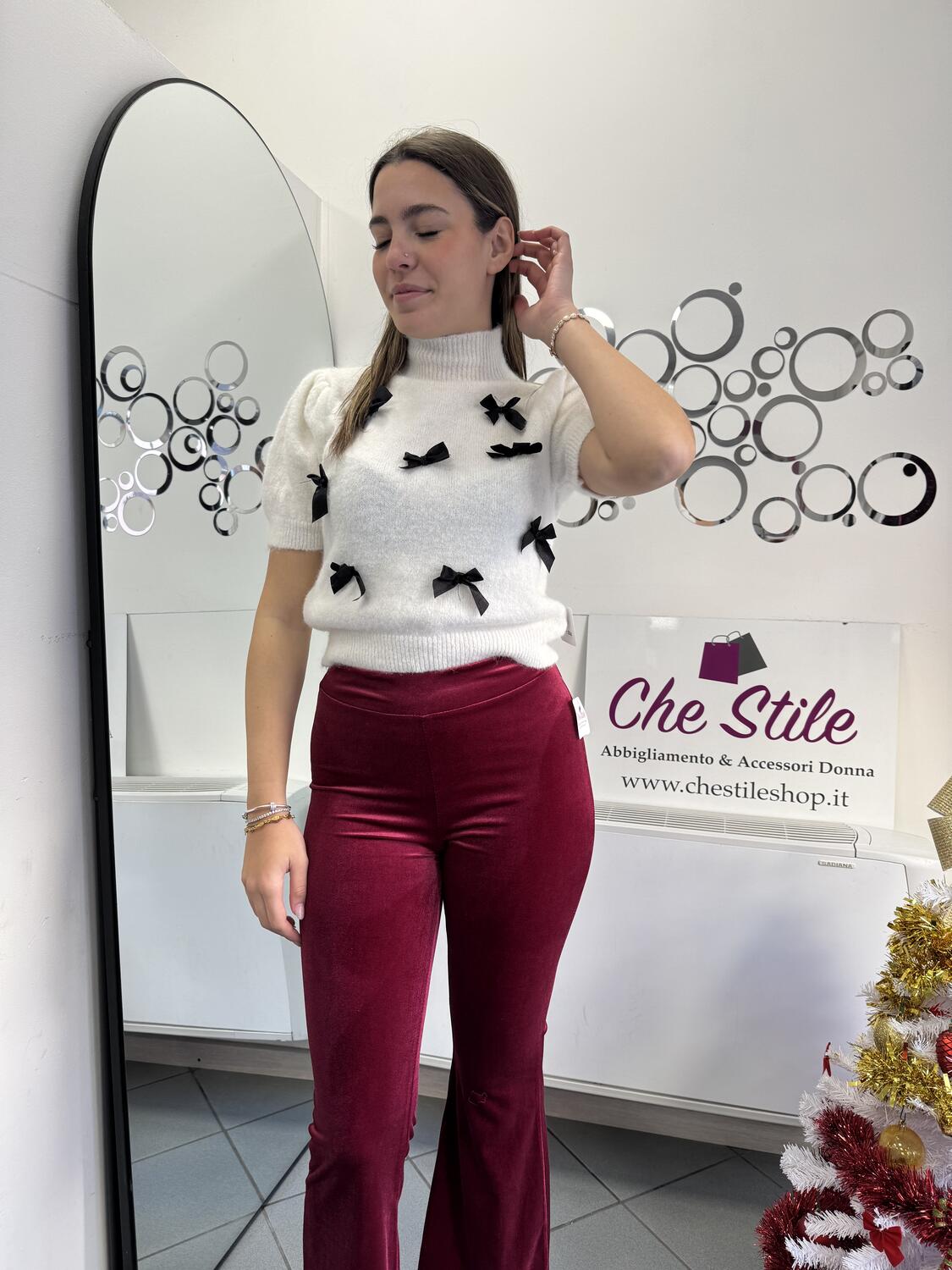 NOVITÀ Pull fiocchetti manica corta