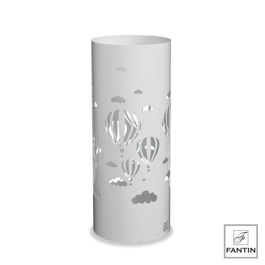 Fantin - Porta Ombrelli Mongolfiere Bianco Cm.19,5x19,5xh49