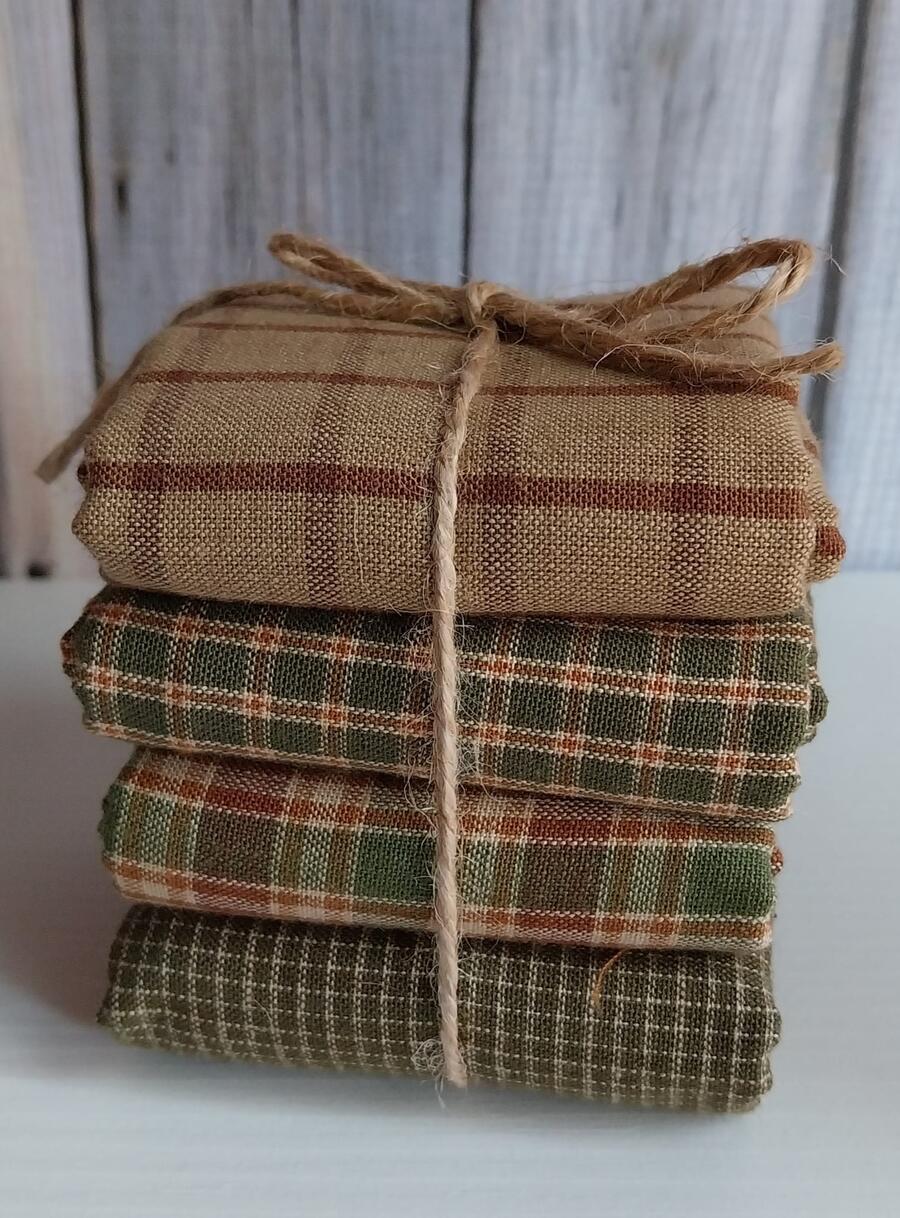 Little pack tinti in filo  'Castagna'- 4 tagli da 20x110 cm