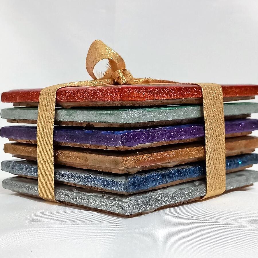 Sottobicchieri Ceramica Cuore