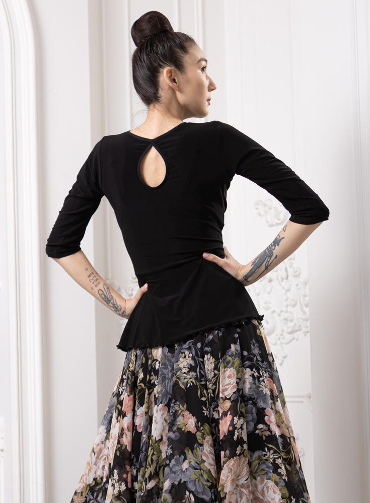 U695-02 Sleeveless V-neck dance top