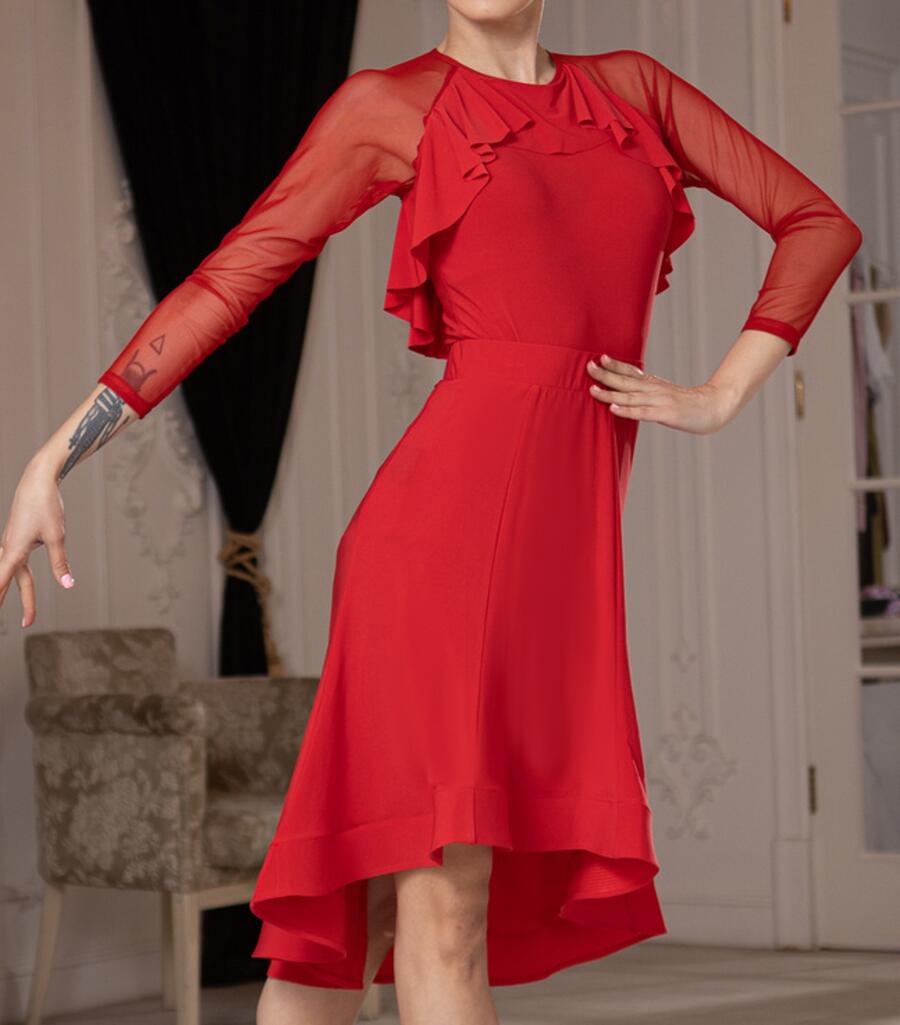 Gonna asimmetrica con bordino finale rigido U25