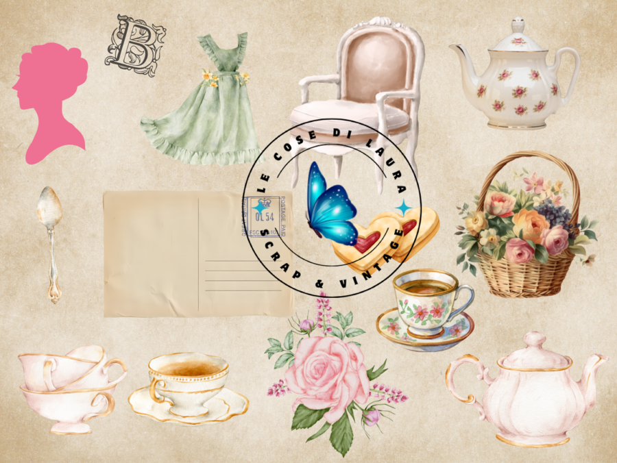 Victorian Rose Junk Journal kit digitale