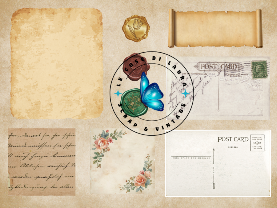 Victorian Rose Junk Journal kit cartaceo