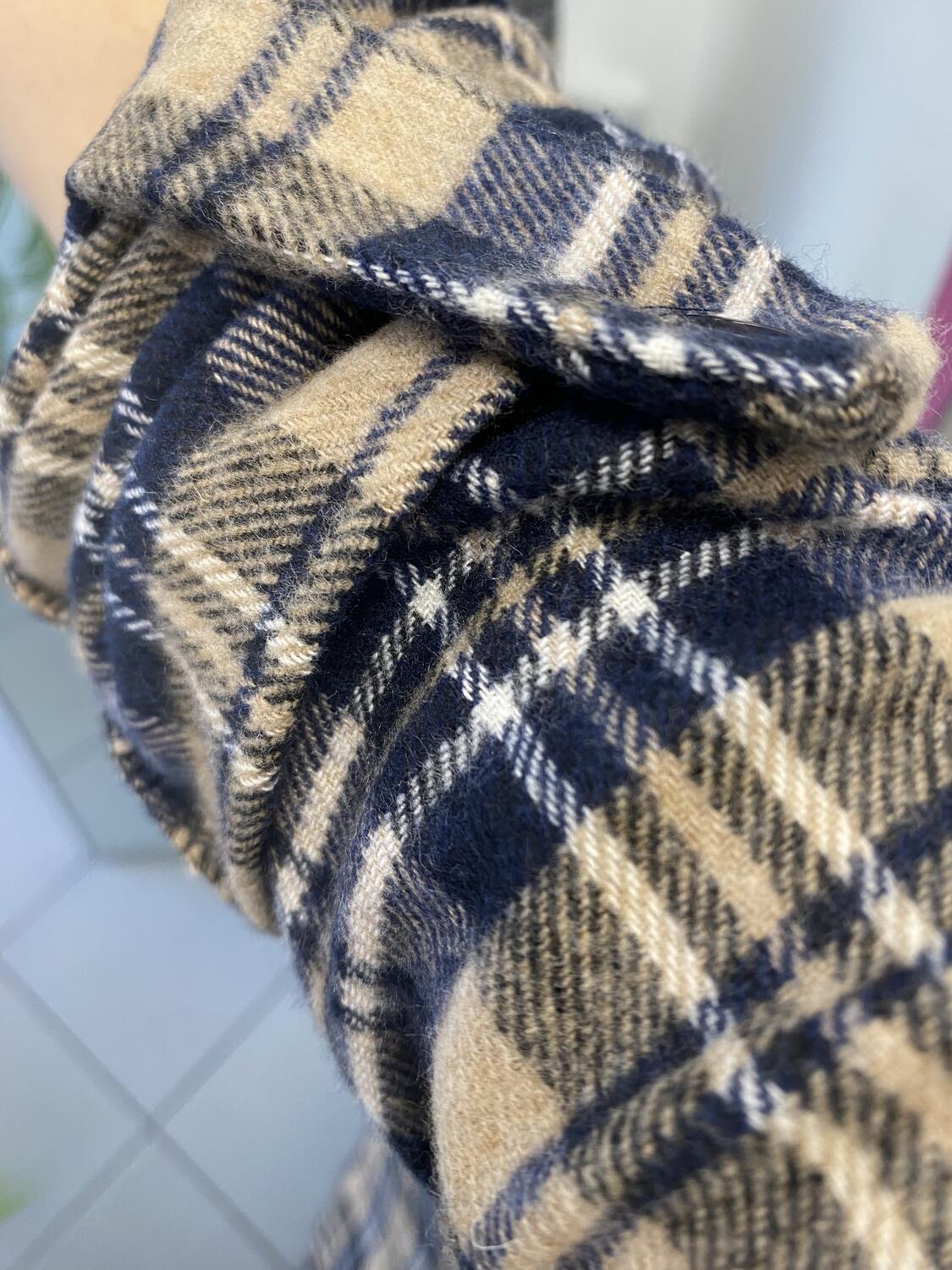 NOVITÀ Abito/maxi camicia tartan in panno