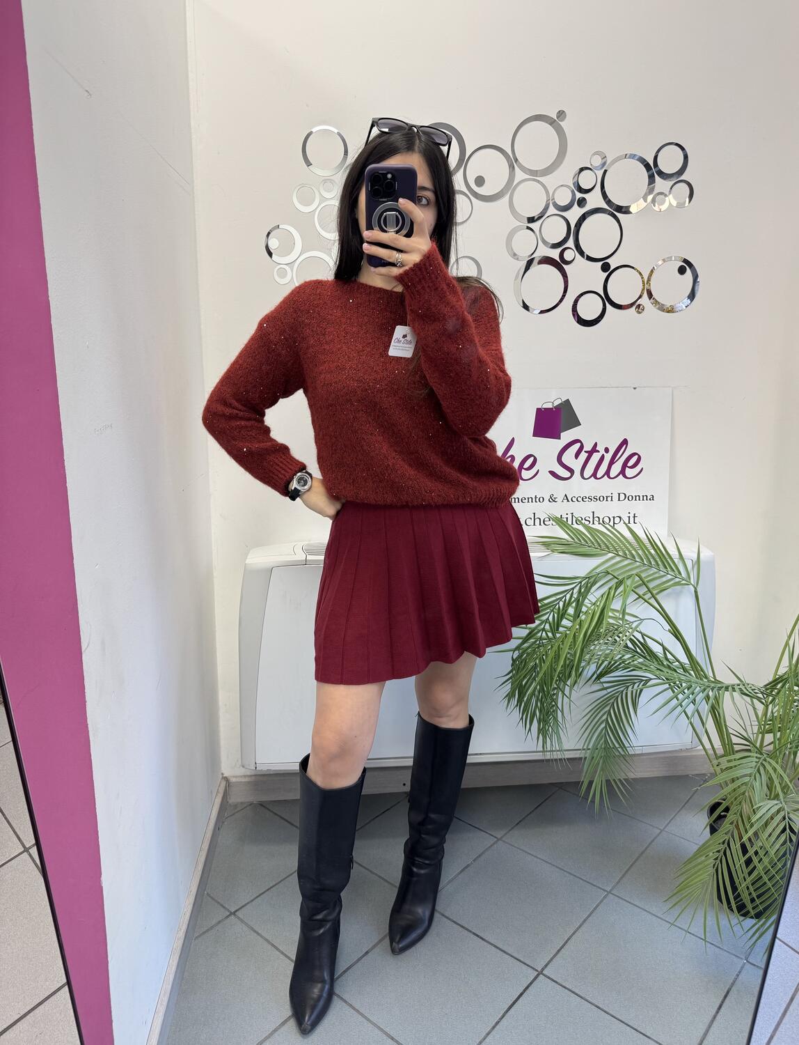 NOVITÀ Pull morbido lurex in misto lana