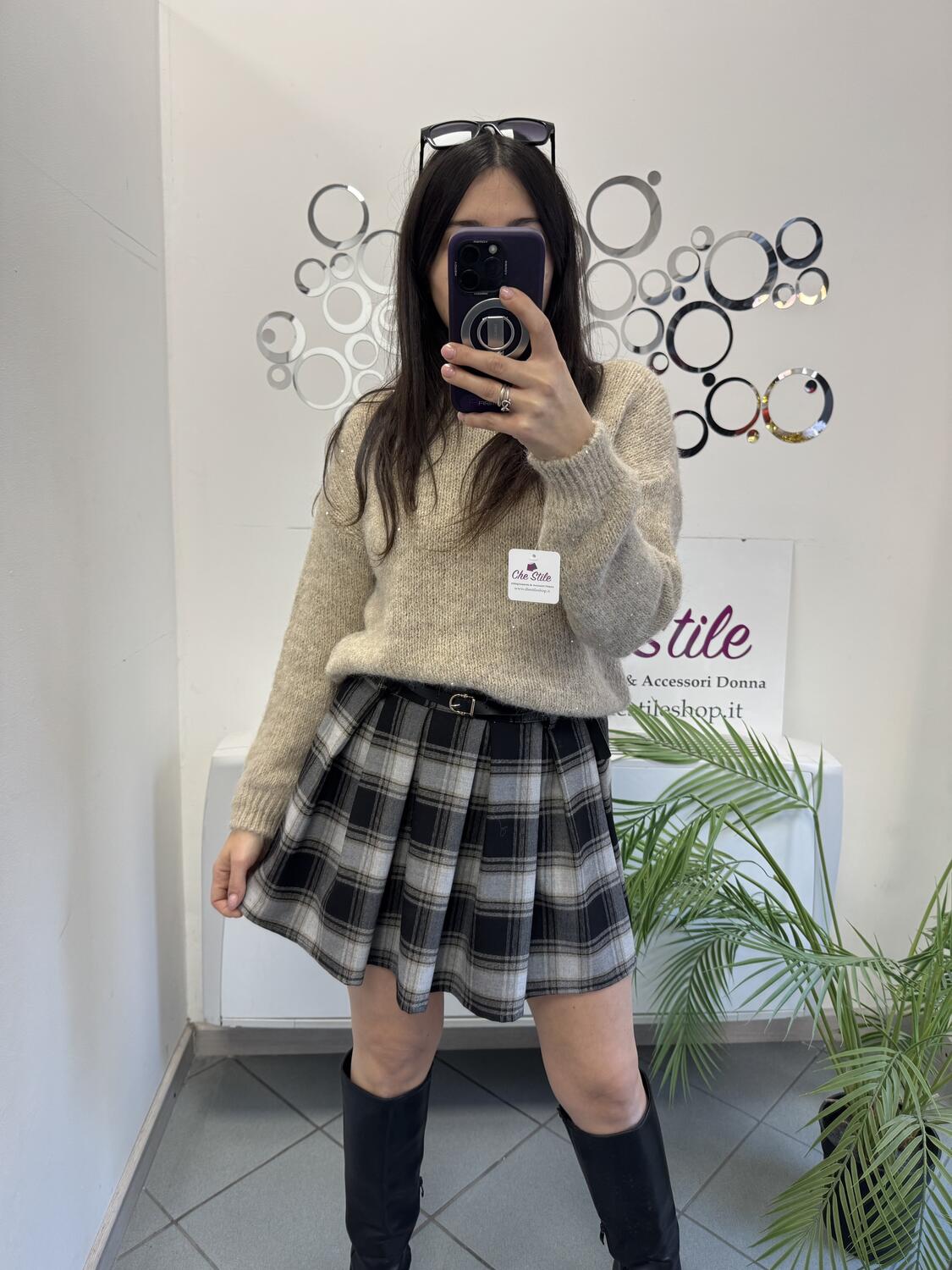 NOVITÀ Pull morbido lurex in misto lana