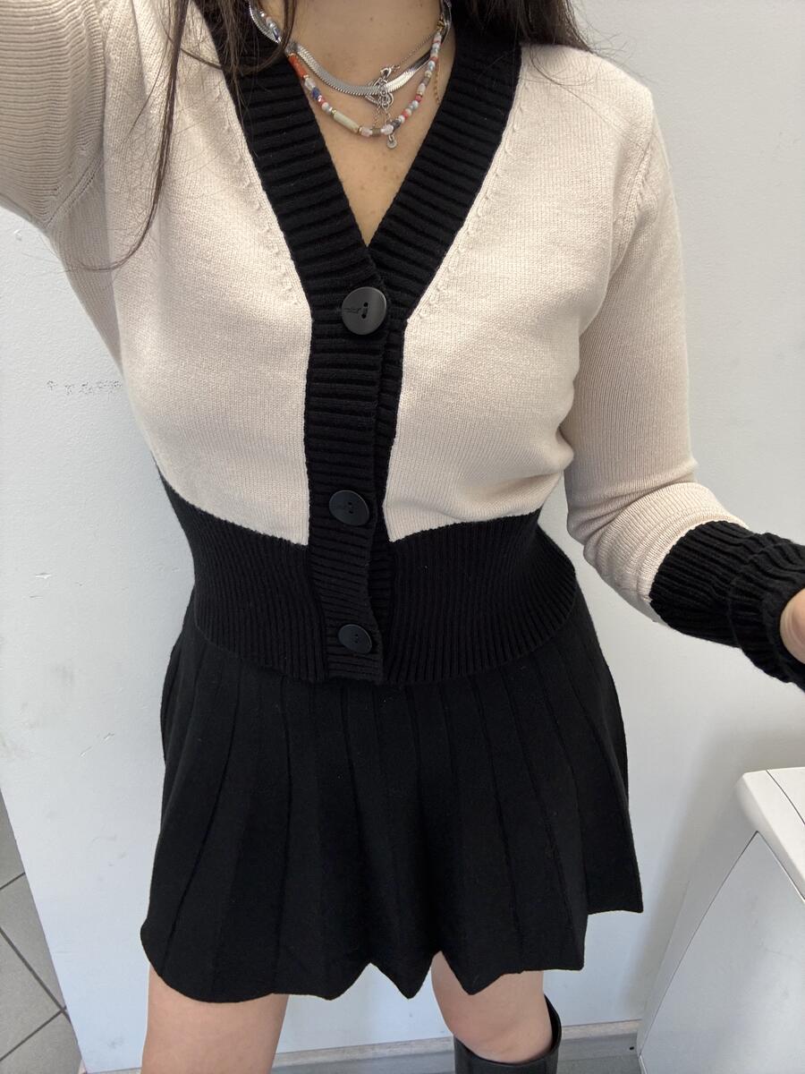 NOVITÀ Cardigan bicolor