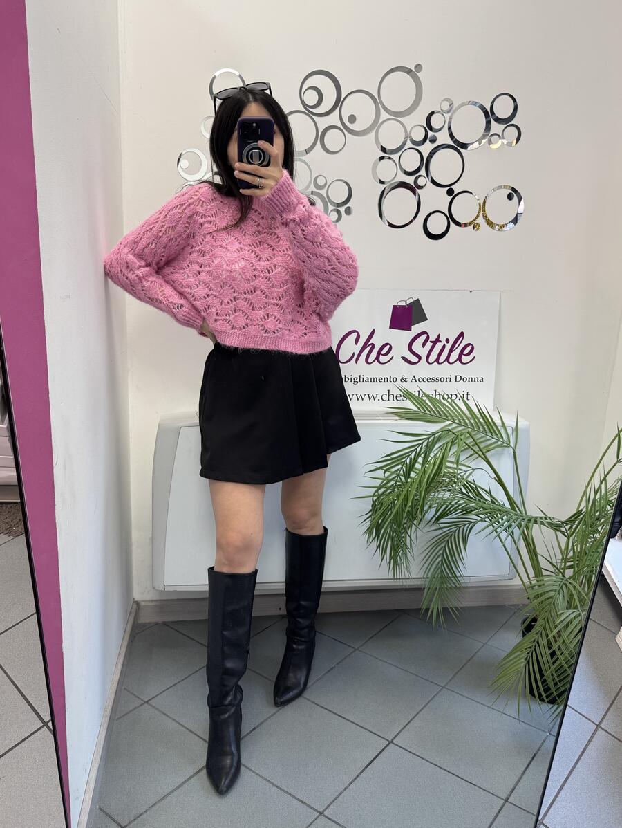 NOVITÀ Pull traforato in lurex