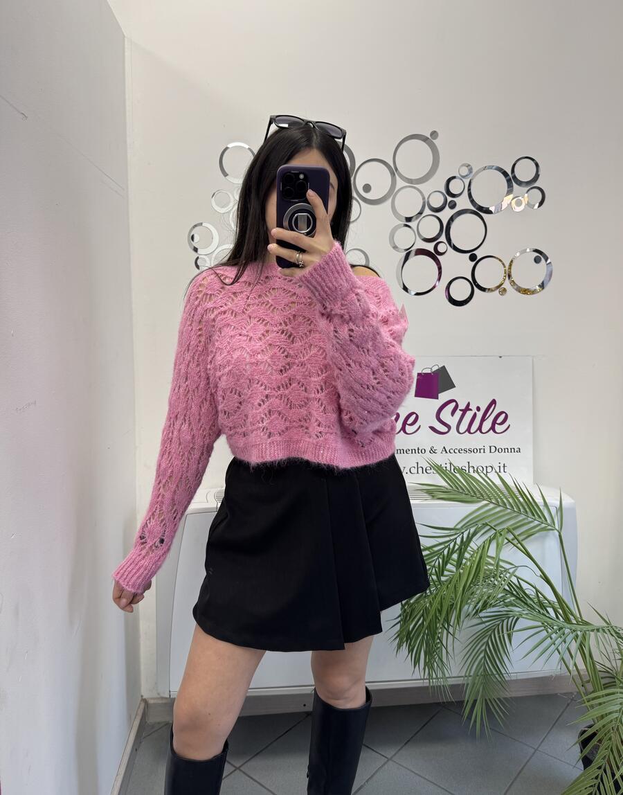 NOVITÀ Pull traforato in lurex