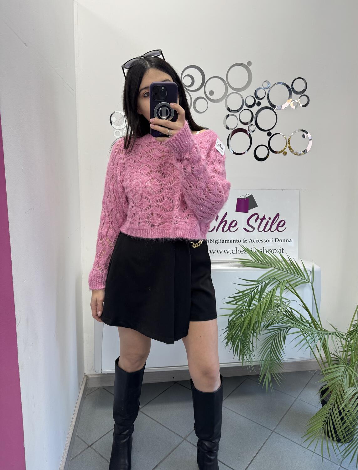 NOVITÀ Pull traforato in lurex