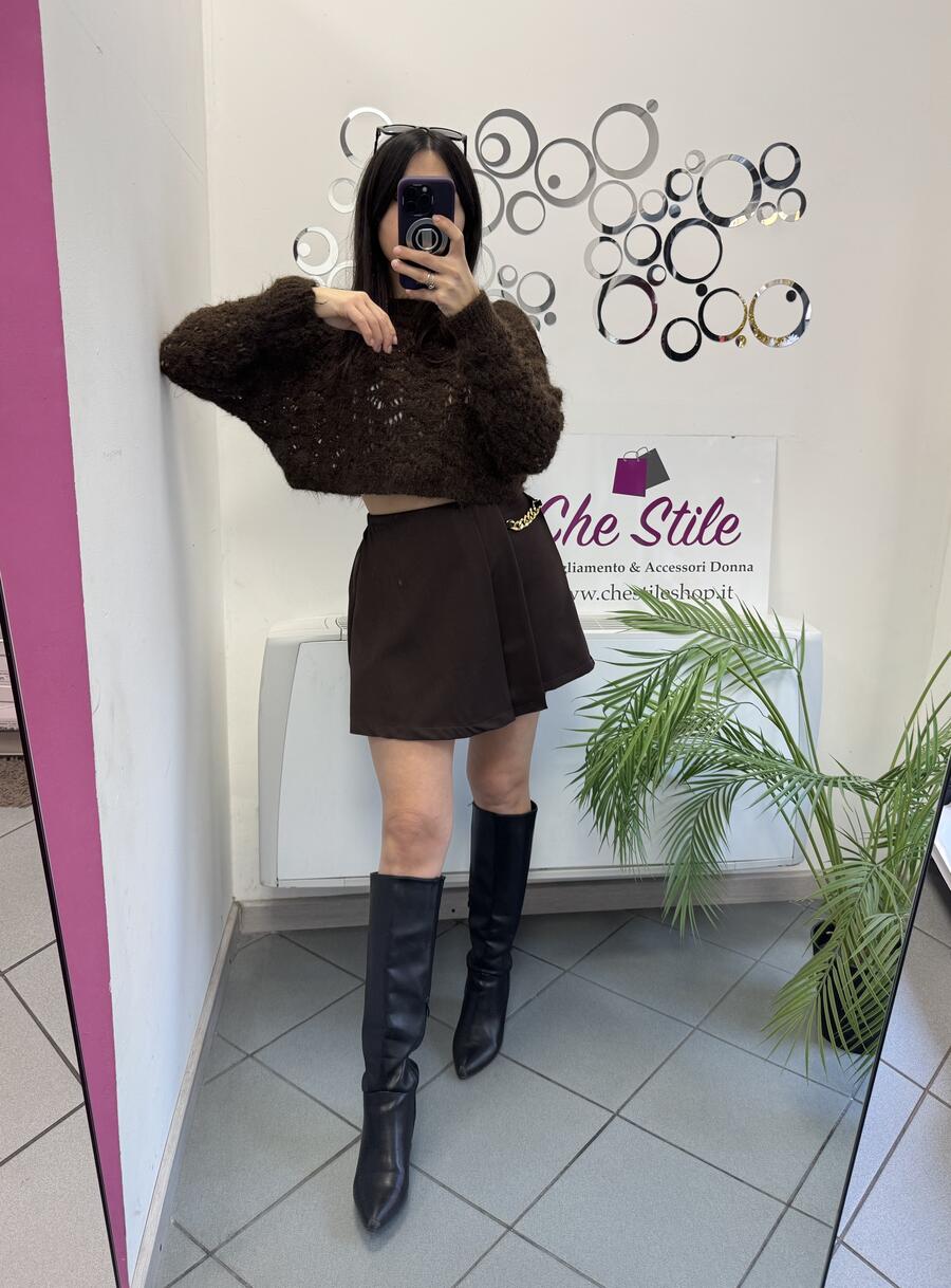 NOVITÀ Pull traforato in lurex