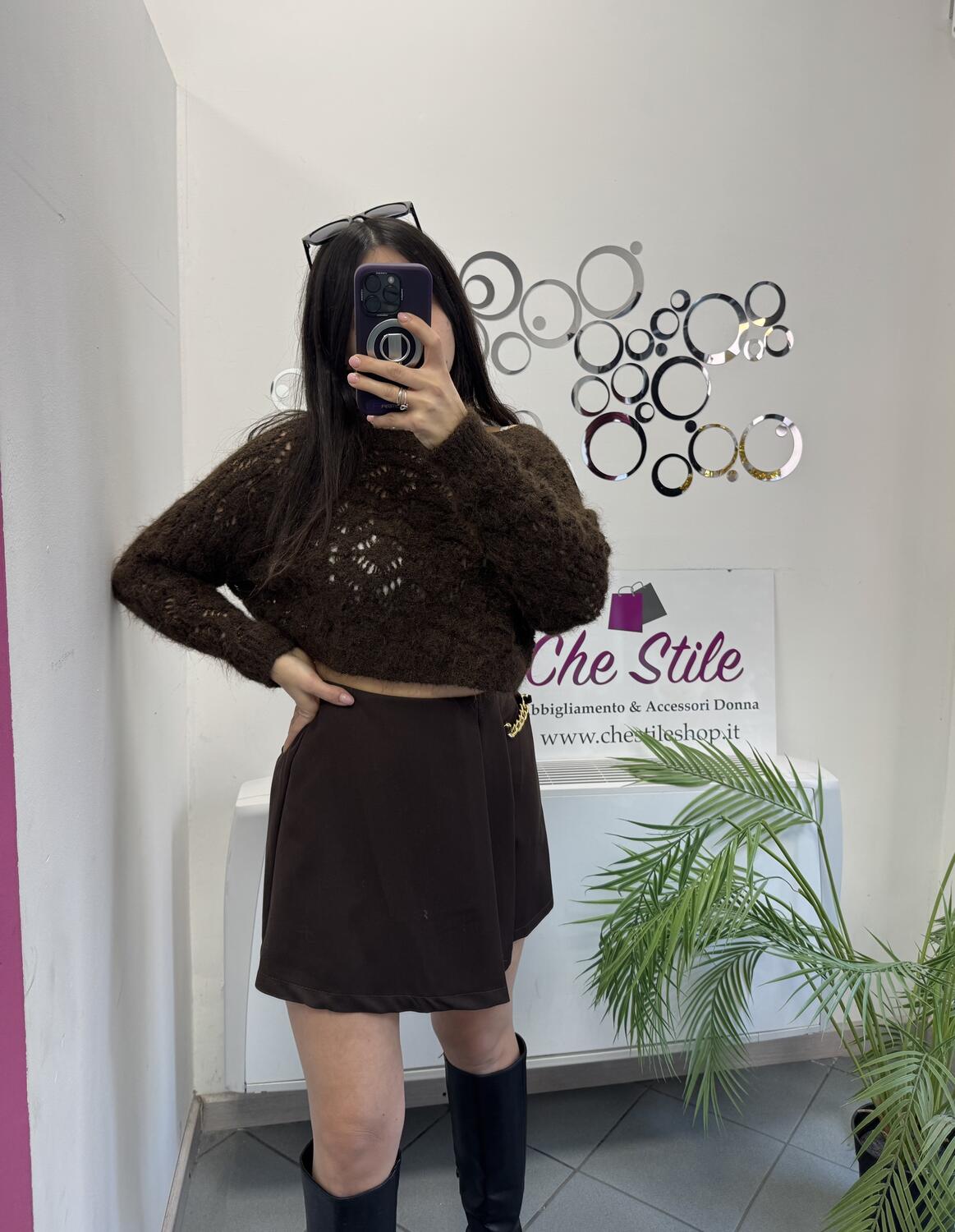 NOVITÀ Pull traforato in lurex