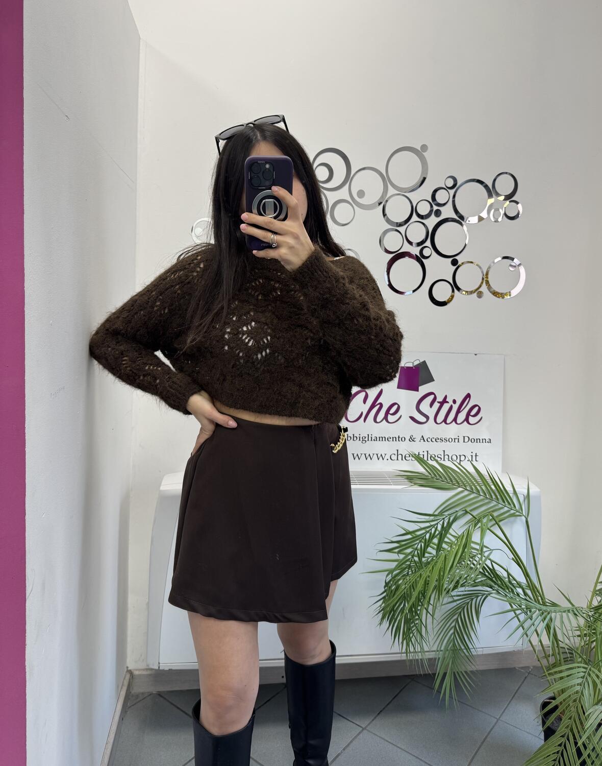 NOVITÀ Pull traforato in lurex