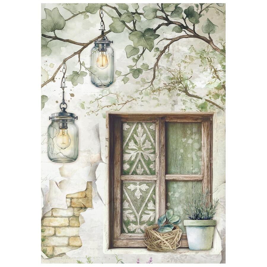 Selezione 8 Carta di riso Fto A6 Herbarium Silvae