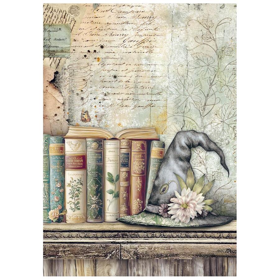 Selezione 8 Carta di riso Fto A6 Herbarium Silvae