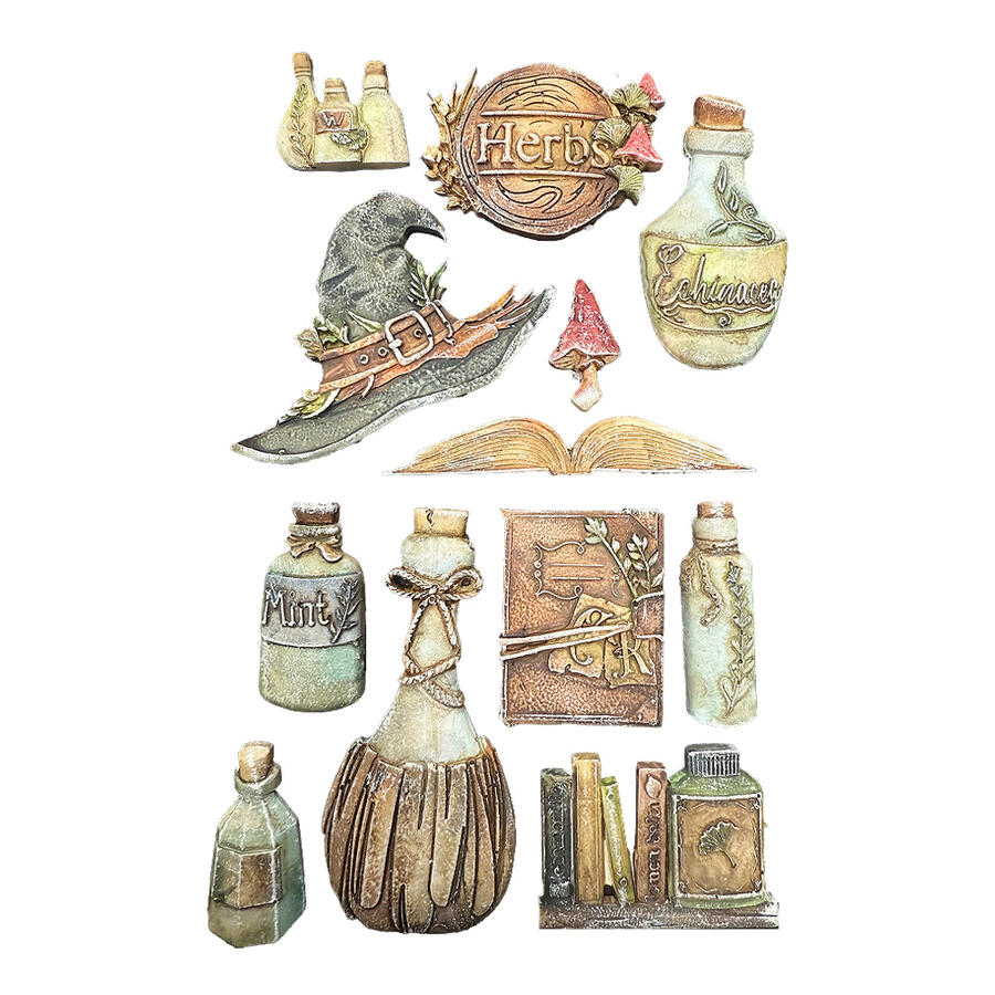 Stampo in silicone A5 Herbarium Silvae Alchimia