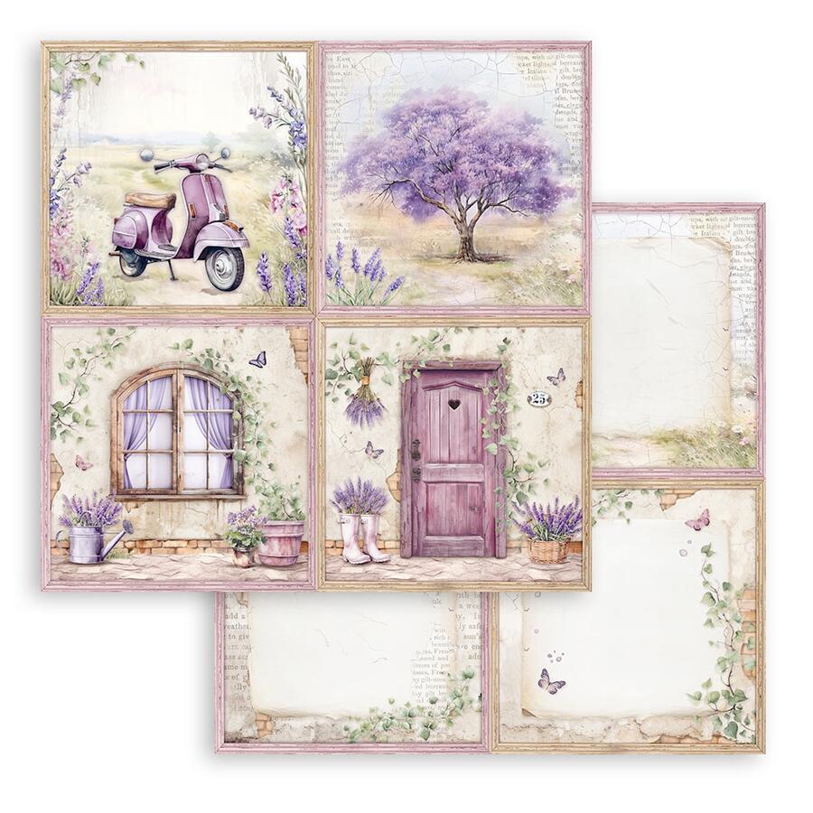 Blocco 10 fogli 30,5 x 30,5 Double Face Lavender